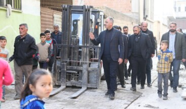 EYYÜBİYE’DE DOĞALGAZ ULAŞTIRILAN SOKAKLAR ONARILIYOR