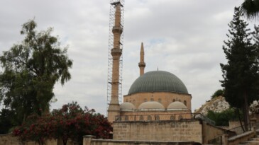 Büyükşehir’den Dergah Camisi Minaresinde Onarım Çalışması