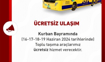 Bayramda Ulaşım Ücretsiz