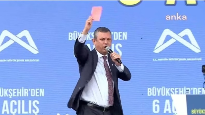 ÖZEL, “İKTİDARA KIRMIZI KART GÖSTERİYORUZ”