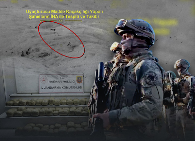 Hakkâri’de JİHA Destekli Düzenlenen Operasyonda 253 Kilogram Esrar Ele Geçirildi.
